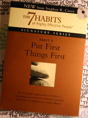 Habit 3 - Put First Things First -Stephen Covey AudioBook CD