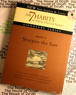 Habit 7 - Sharpen the Saw  -Stephen Covey AudioBook CD