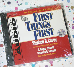 First Things First STEPHEN COVEY AudioBook NEW CD