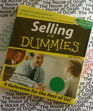 Selling for Dummies TOM HOPKINS Audio book NEW CD