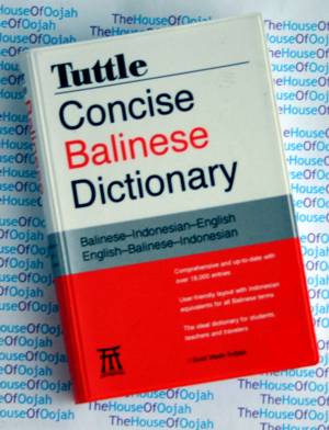 Balinese Indonesian English Dictionary Concise 18,000 entries visit bali