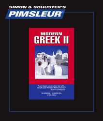 Pimsleur Comprehensive Greek (Modern) Level 2 - Discount - Audio 16 CD 